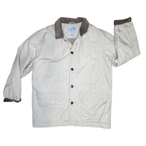 L.L.Bean Insulated Barn Coat Jacket Men’s XL Tan Corduroy Collar Thinsulate